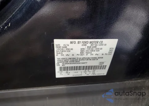 2016 Ford Explorer Police Interceptor z USA, uszkodzony, nr VIN 1FM5K8AR0GGD16877